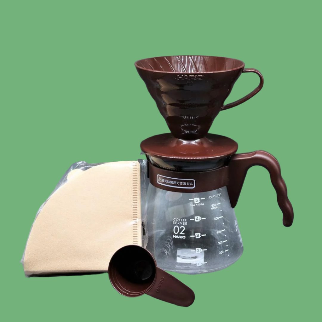 Hario V60 server set smeđi
