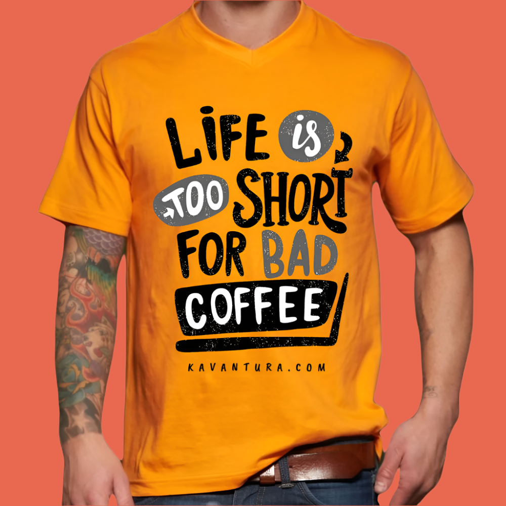 majica narančasta life is too short